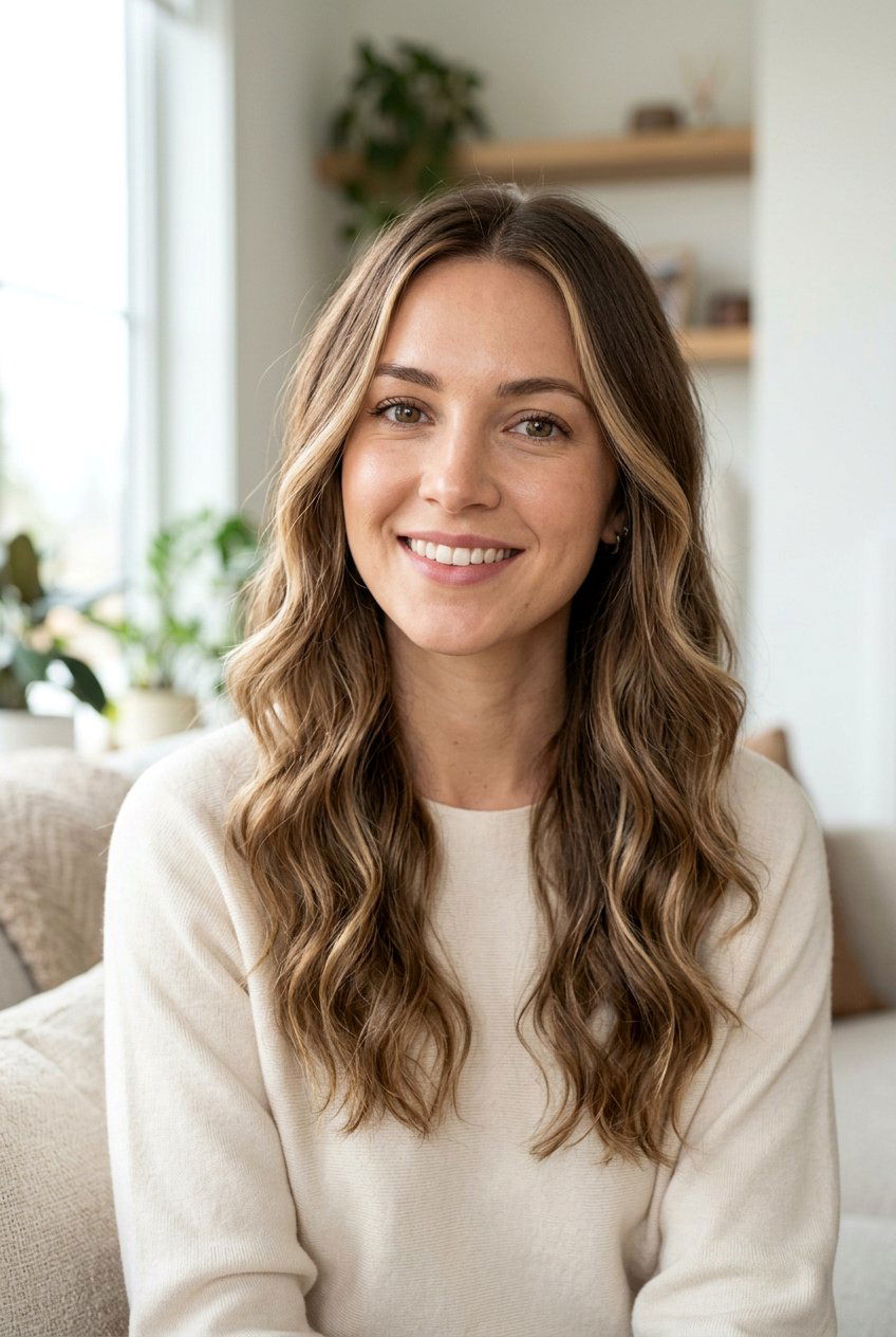 Subtle Brunette with Barely There Blonde Money Piece - 20 brunette hair with blonde money piece - 20 brunette hair with blonde money piece