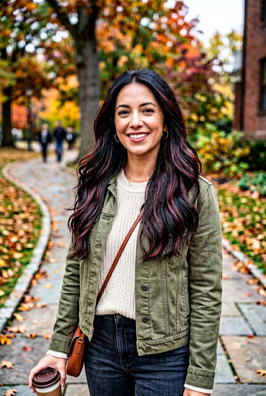 Subtle Cherry Cola Highlights On Black Hair - 20 cherry cola highlights on black hair - 20 cherry cola highlights on black hair