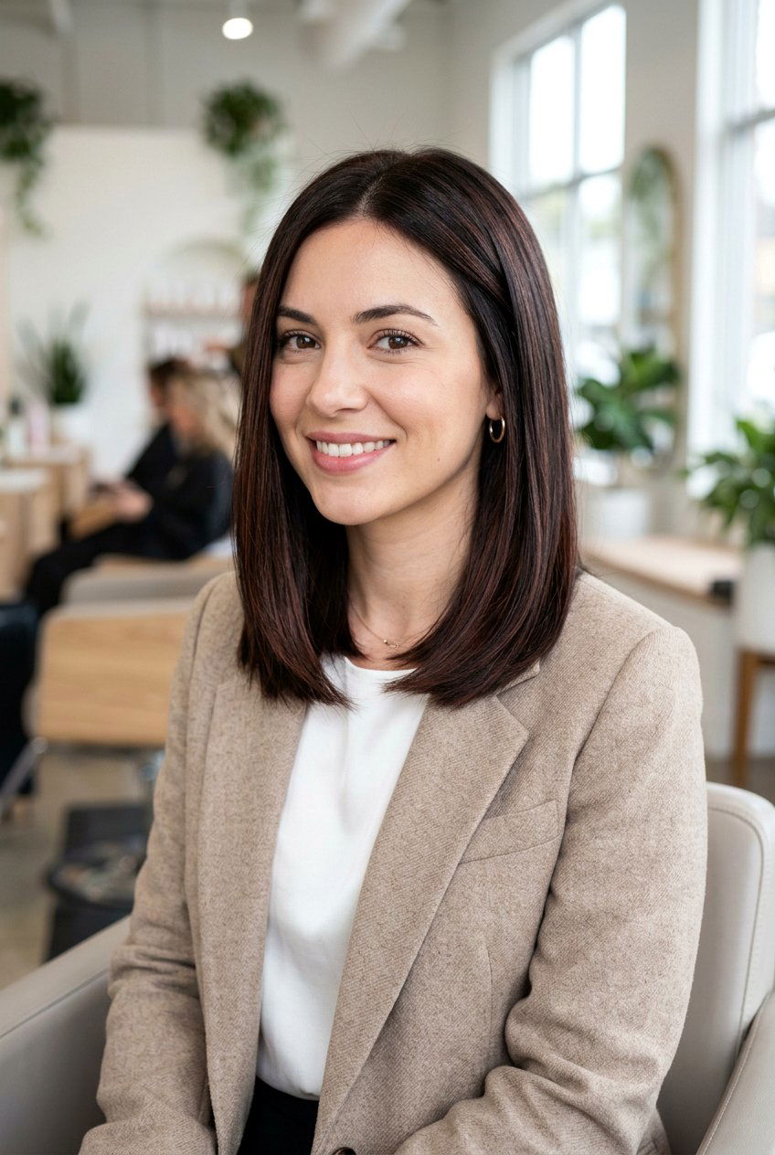 Subtle Cherry Cola Highlights on Dark Brown Hair - 20 dark cherry cola highlights - 20 dark cherry cola highlights