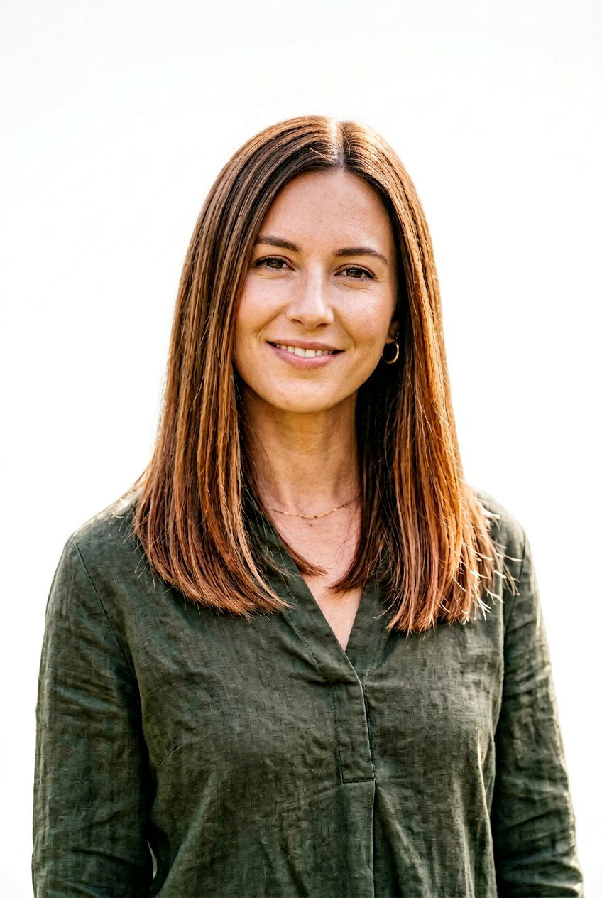 Subtle Copper Balayage On Natural Medium Brown Hair - 20 copper balayage for shoulder length hair - 20 copper balayage for shoulder length hair