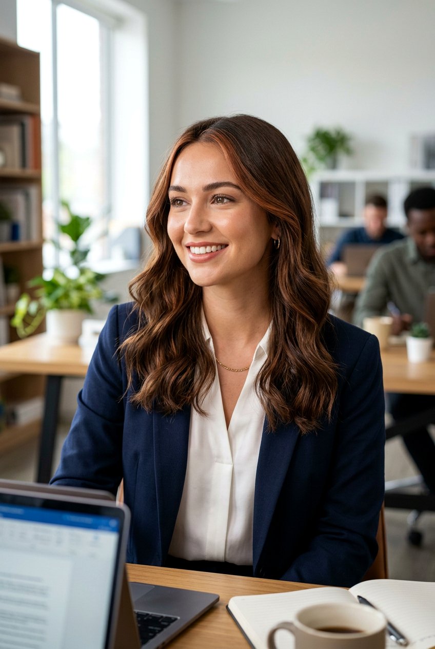 Subtle Copper Money Piece On Brunette Hair - 20 brunette hair with copper money piece - 20 brunette hair with copper money piece