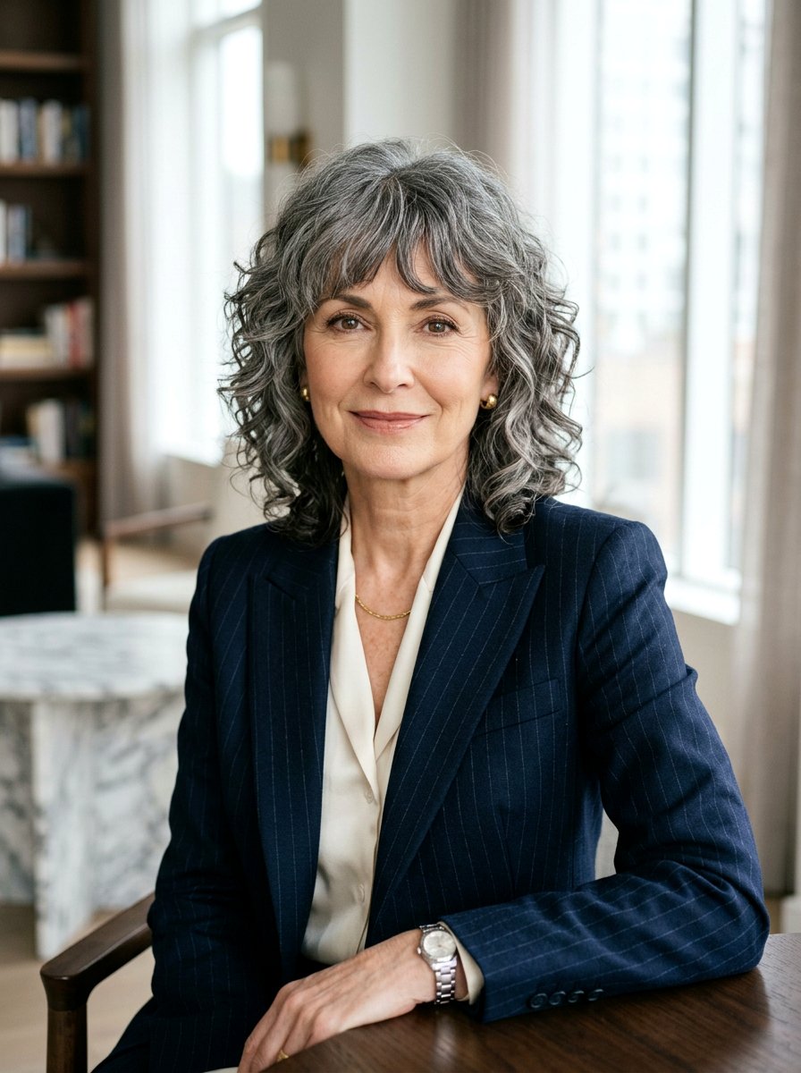 Subtle Curly Wolf Cut - 20 curly wolf cut for mature women - 20 curly wolf cut for mature women