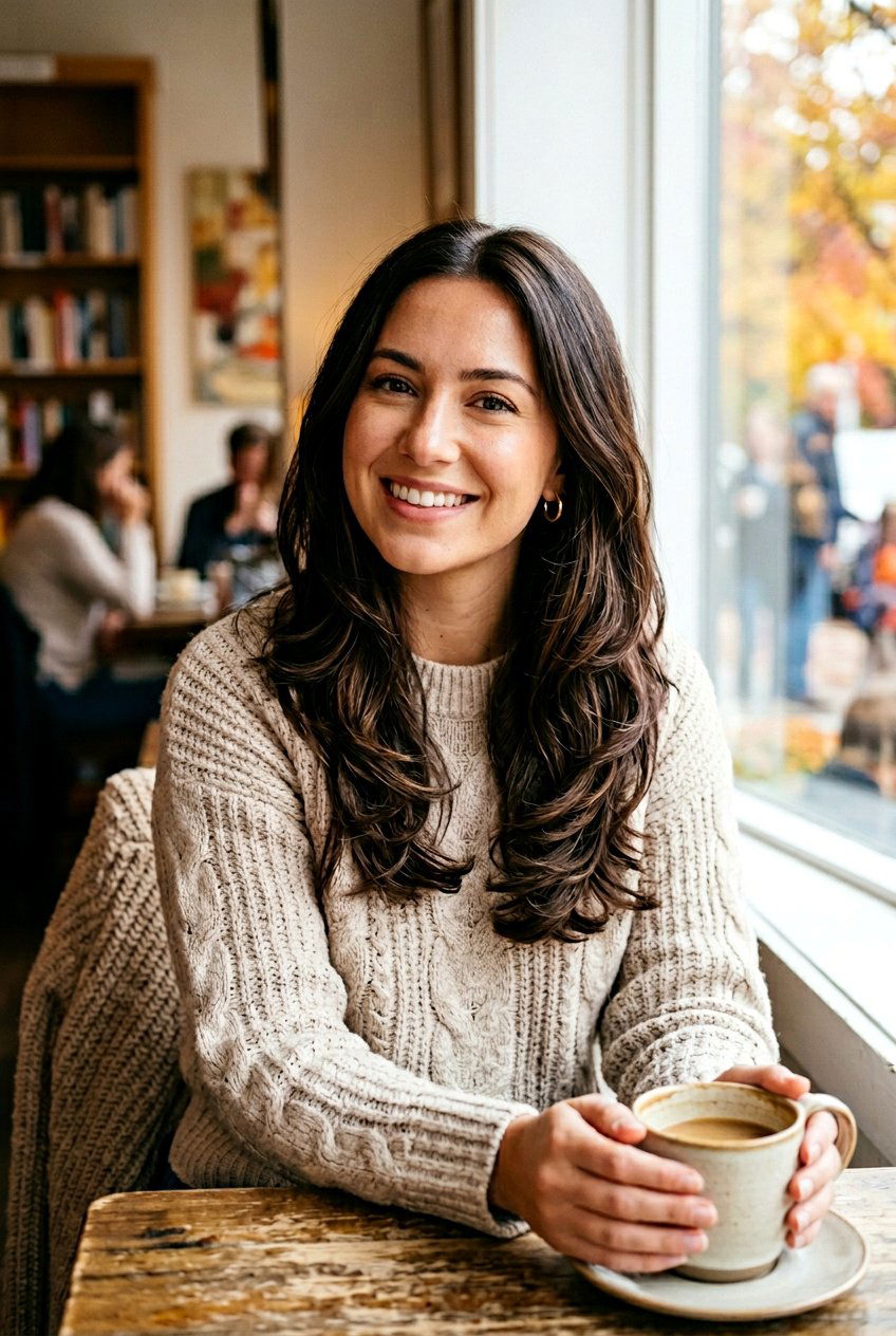 Subtle Espresso Lowlights On Dark Brown Hair - 20 subtle lowlights for brunettes - 20 subtle lowlights for brunettes