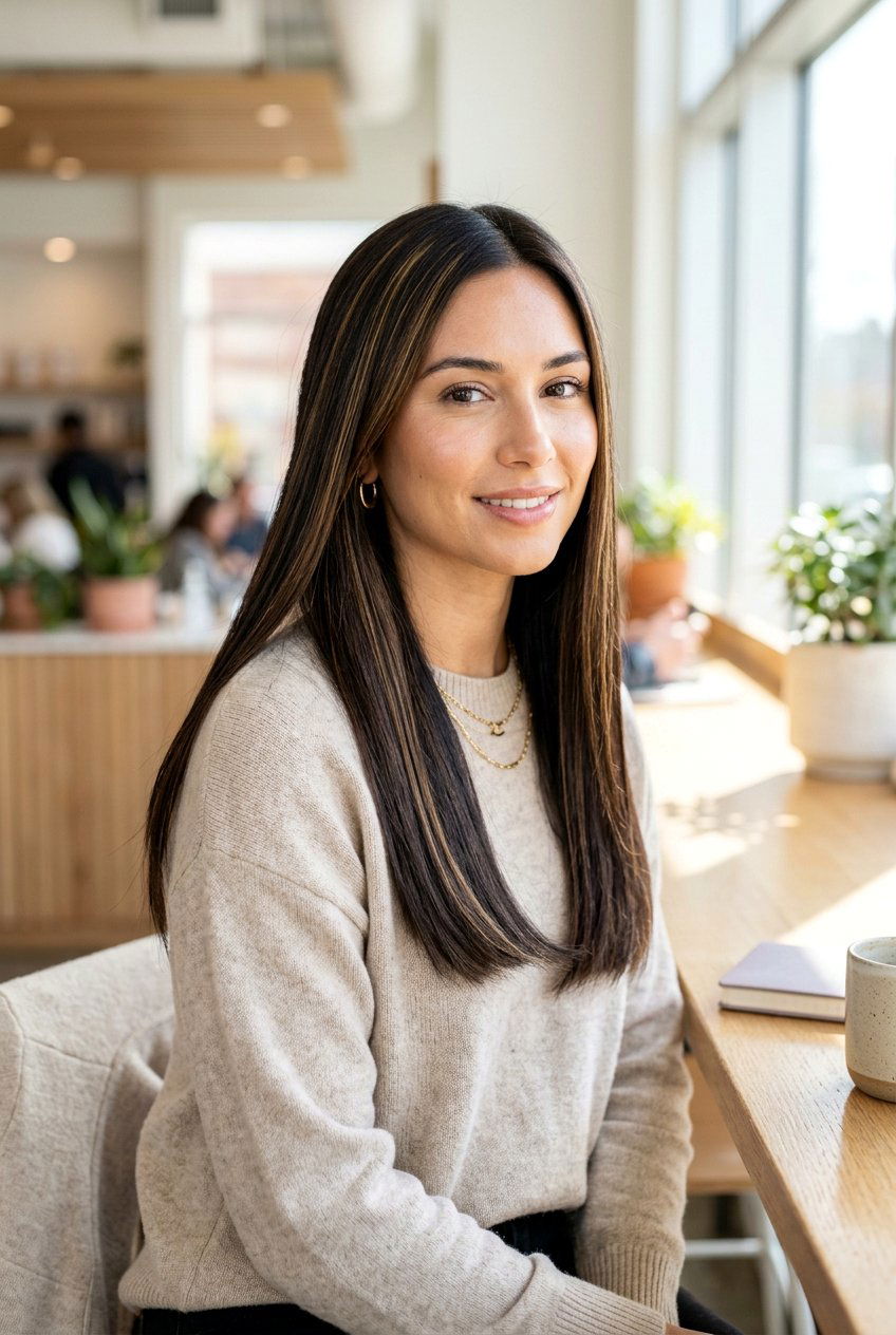 Subtle Golden Highlights On Dark Brunette Hair - 20 golden highlights on brunette hair - 20 golden highlights on brunette hair