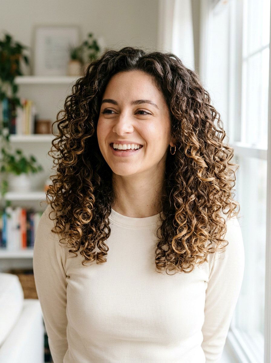 Subtle Honey Balayage For Curly Hair - 20 honey balayage for curly hair - 20 honey balayage for curly hair