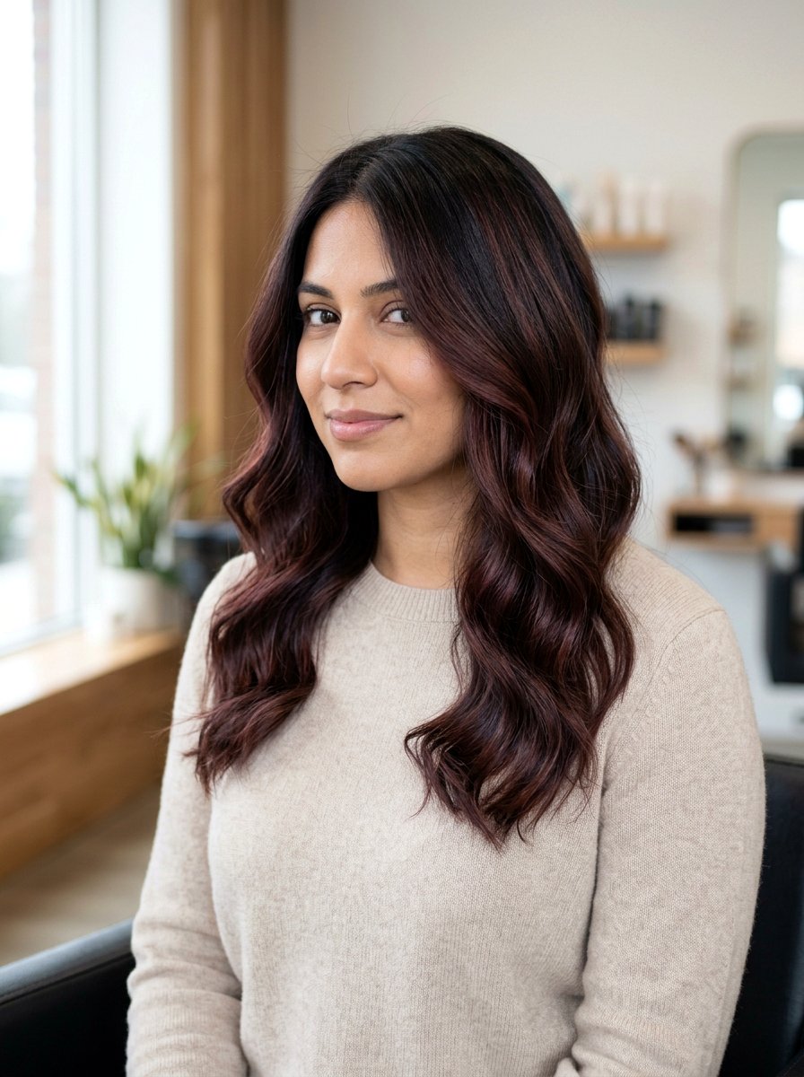 Subtle Plum Brunette Balayage - 20 winter plum brunette balayage - 20 winter plum brunette balayage