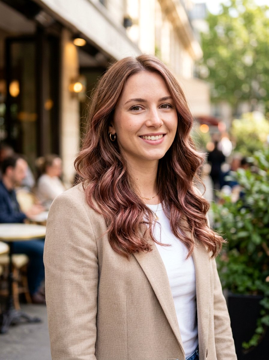 Subtle Ruby Balayage on Light Brunette Hair - 20 ruby balayage on brunette hair - 20 ruby balayage on brunette hair