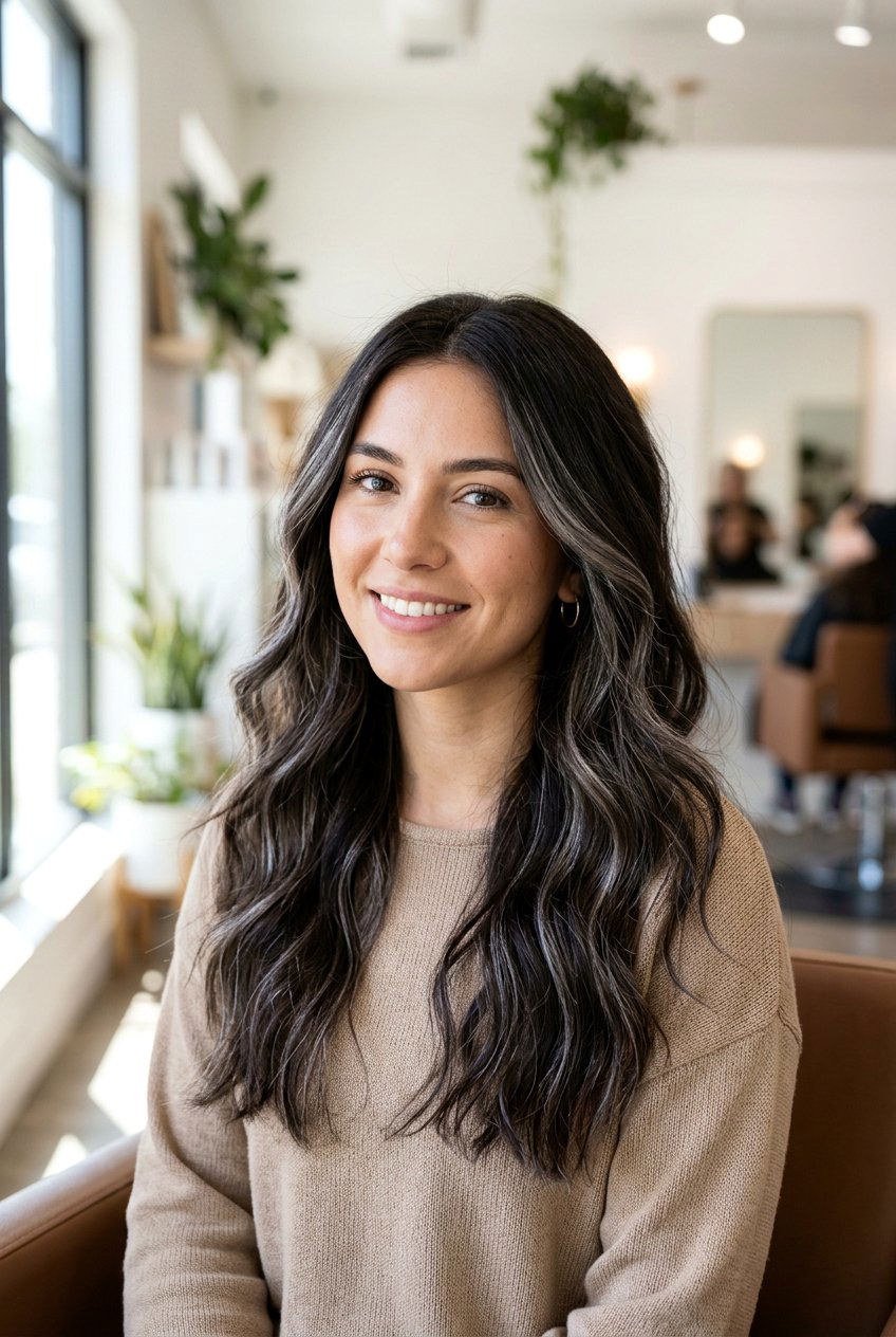 Subtle Silver Balayage Dark Hair - 20 silver balayage for dark hair - 20 silver balayage for dark hair