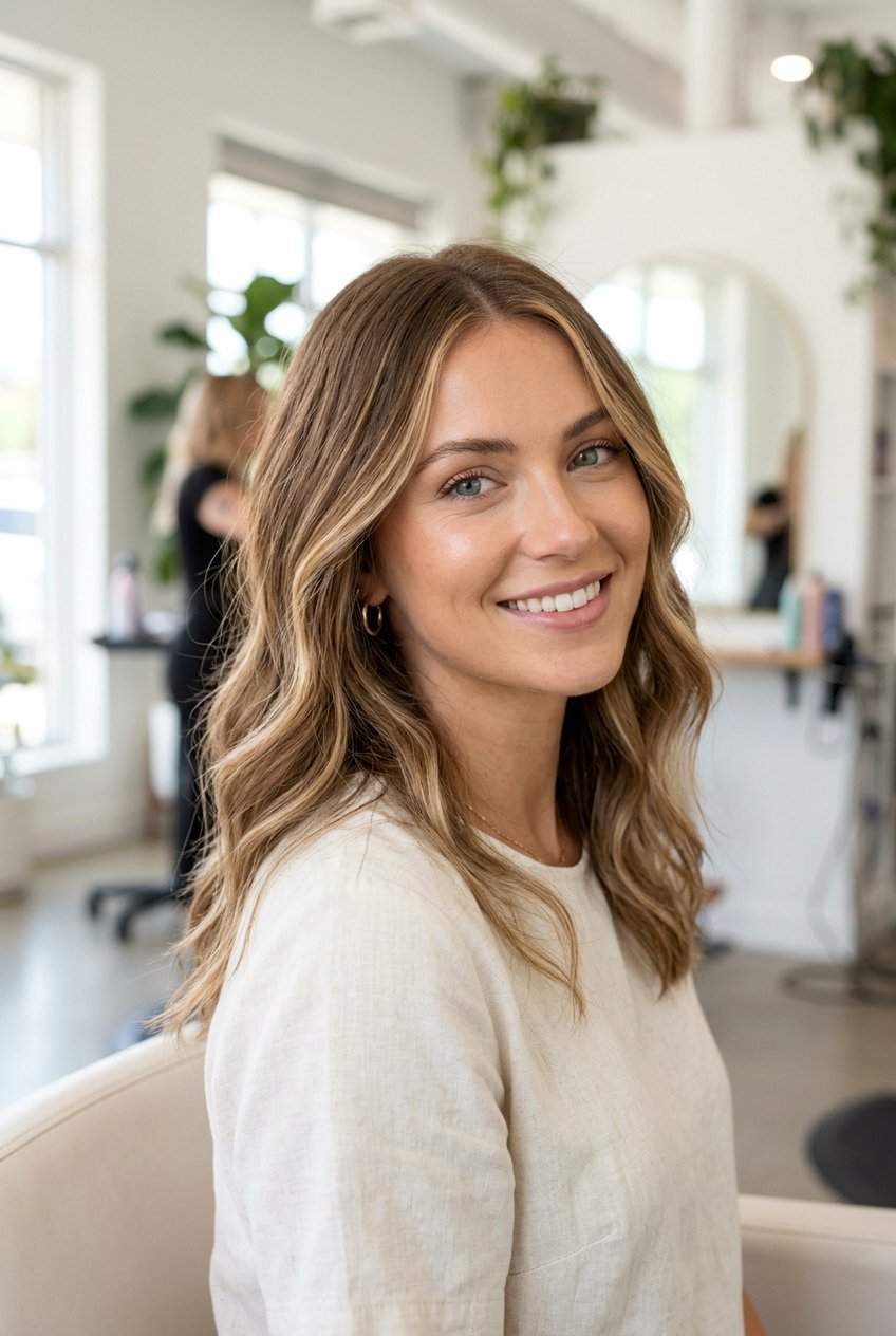 Subtle balayage highlights - 20 face framing highlights - 20 face framing highlights