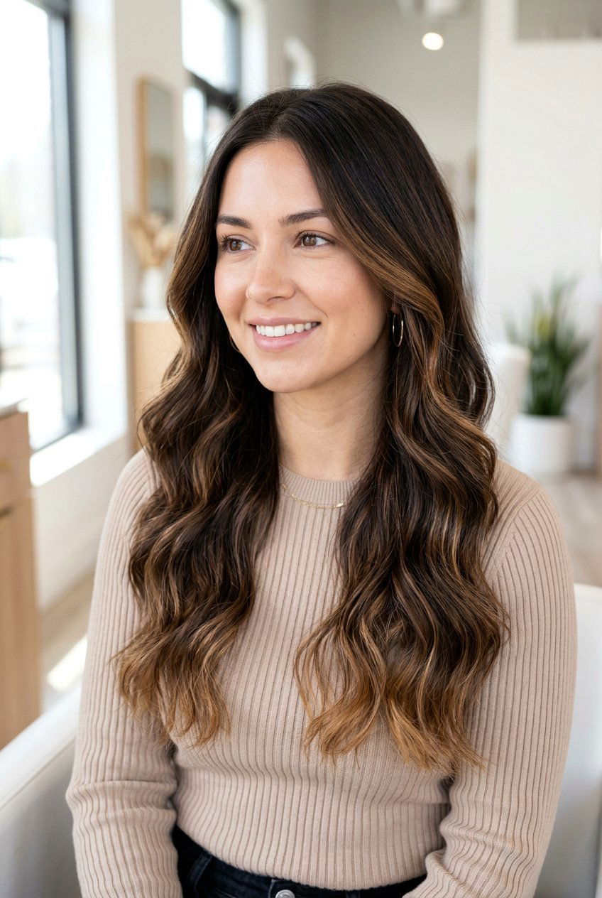 Subtle caramel balayage dark brown hair - 20 caramel balayage on dark brown hair - 20 caramel balayage on dark brown hair