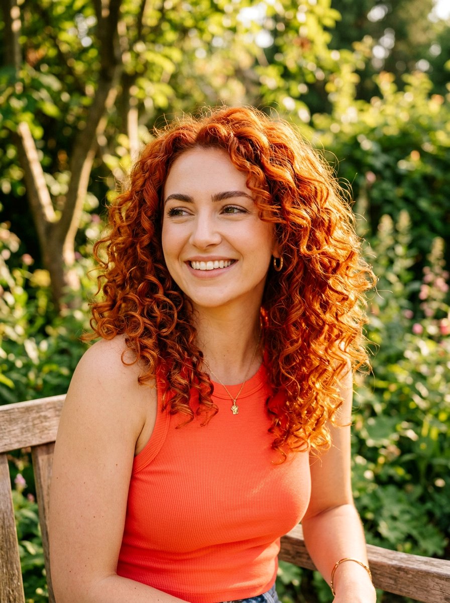 Summer Tangerine Red Hair Color - 20 seasonal hair color ideas for redheads - 20 seasonal hair color ideas for redheads