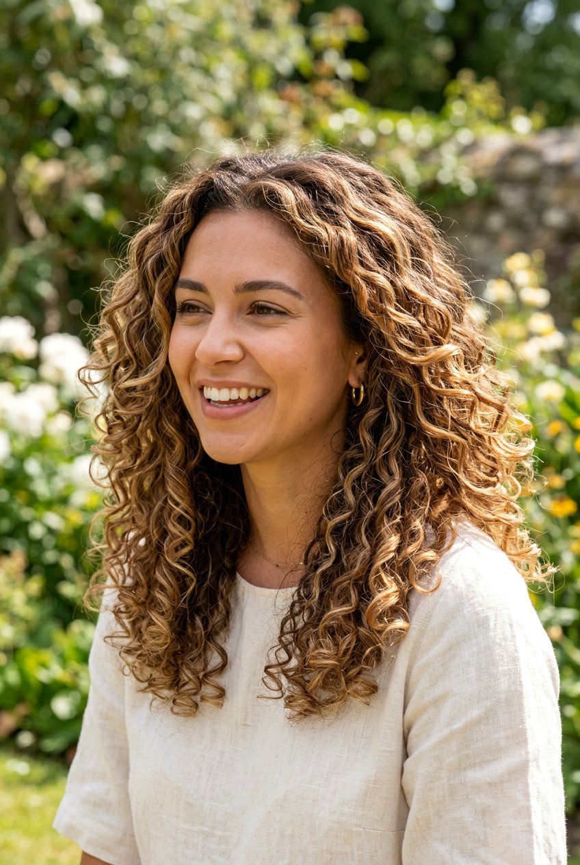 Sun Kissed Balayage Curly Hair - 20 balayage for curly hair - 20 balayage for curly hair