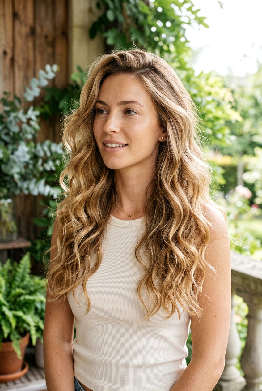 Sun Kissed Blonde Balayage Long Waves - 20 natural blonde balayage for long hair - 20 natural blonde balayage for long hair