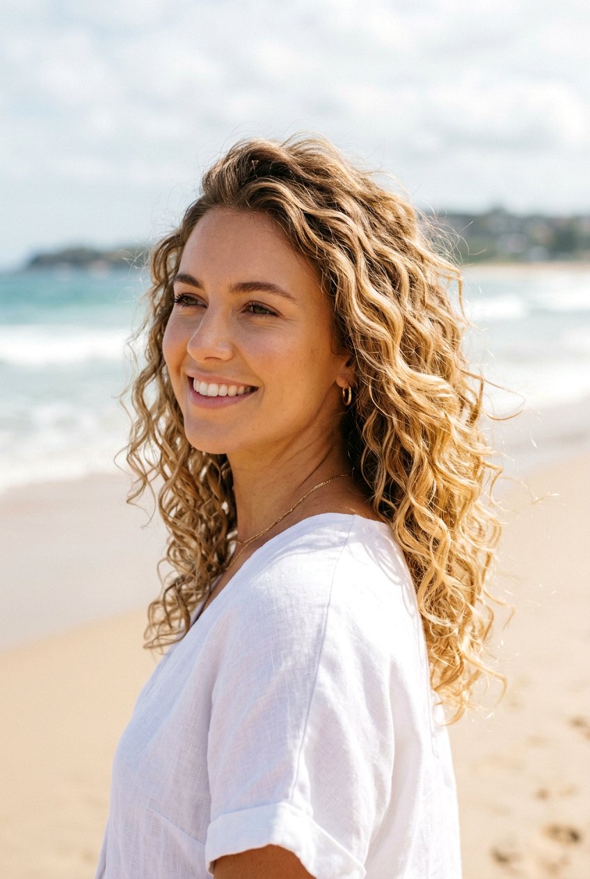 Sun Kissed Blonde Balayage on Curly Hair - 20 blonde balayage for curly hair - 20 blonde balayage for curly hair