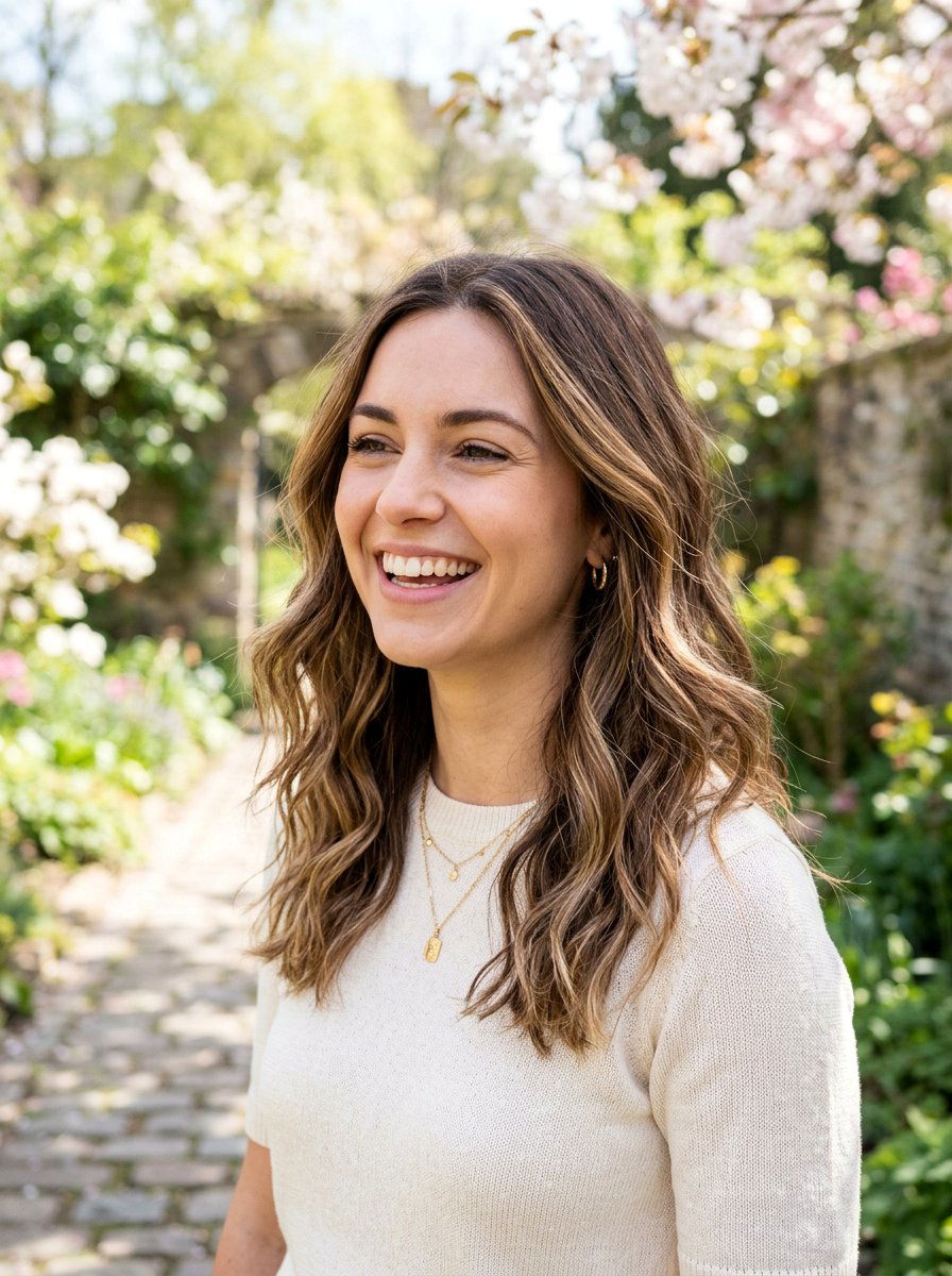 Sun Kissed Brunette Balayage - 20 spring balayage for brunettes - 20 spring balayage for brunettes