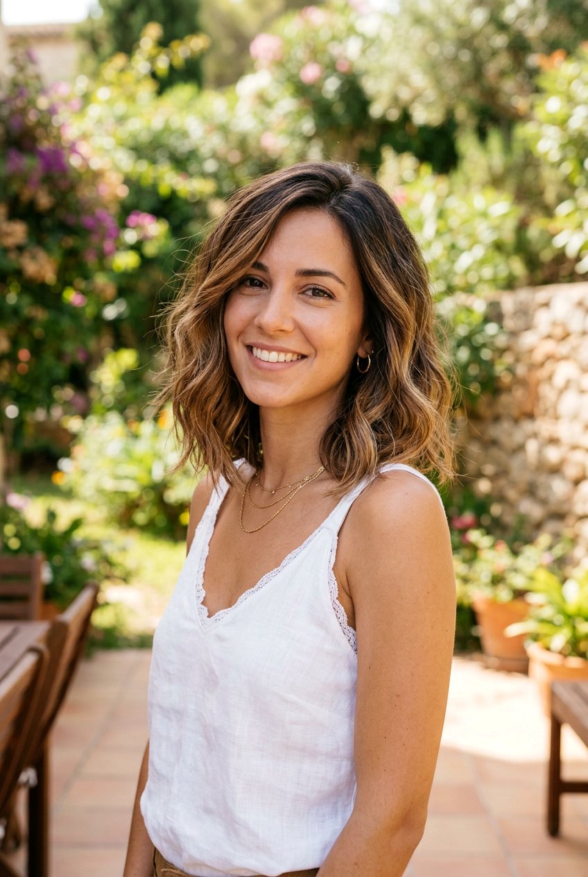 Sun Kissed Brunette Balayage Bob - 20 brunette balayage for bob haircut - 20 brunette balayage for bob haircut