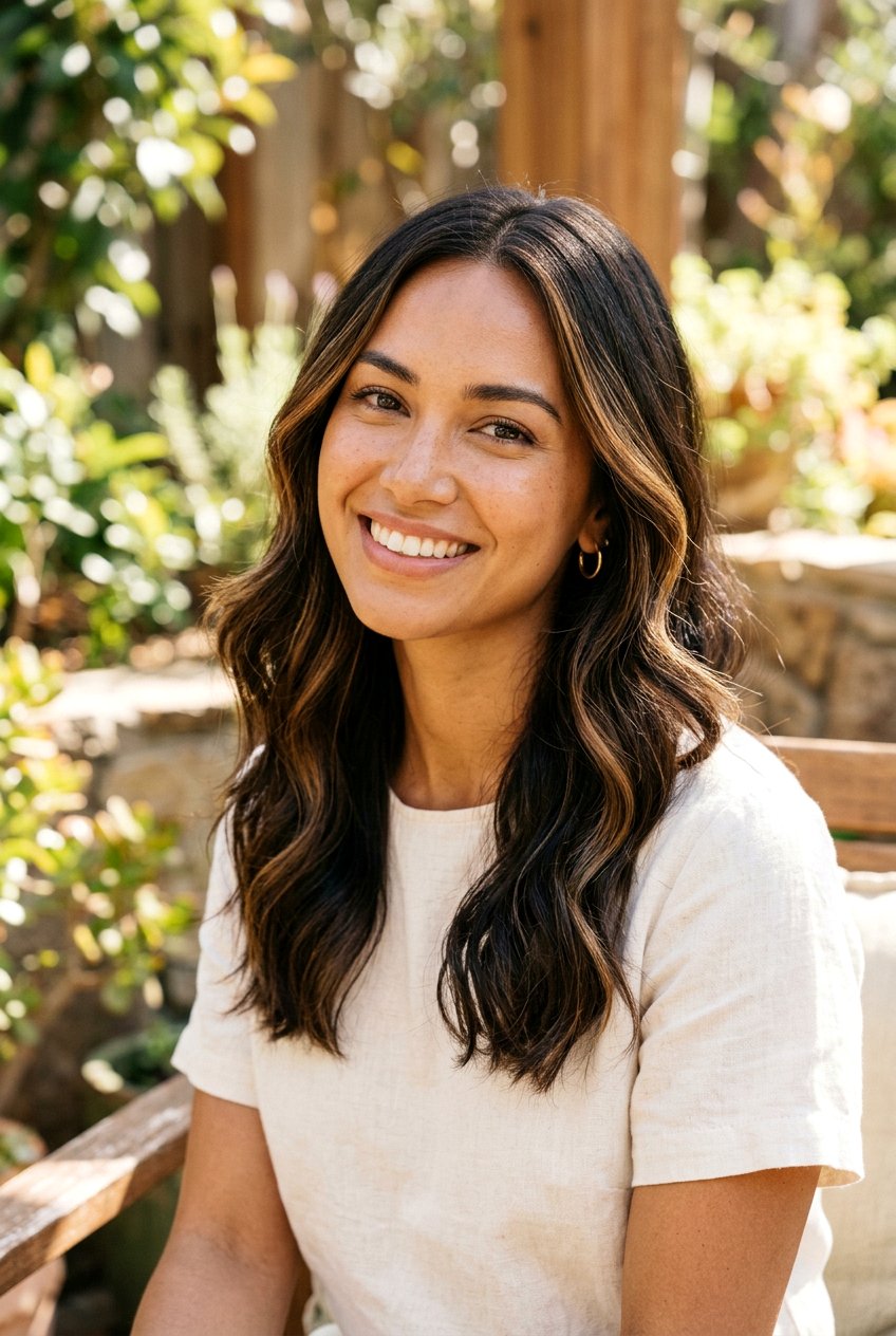 Sun Kissed Brunette - 20 hair color ideas for brunettes - 20 hair color ideas for brunettes