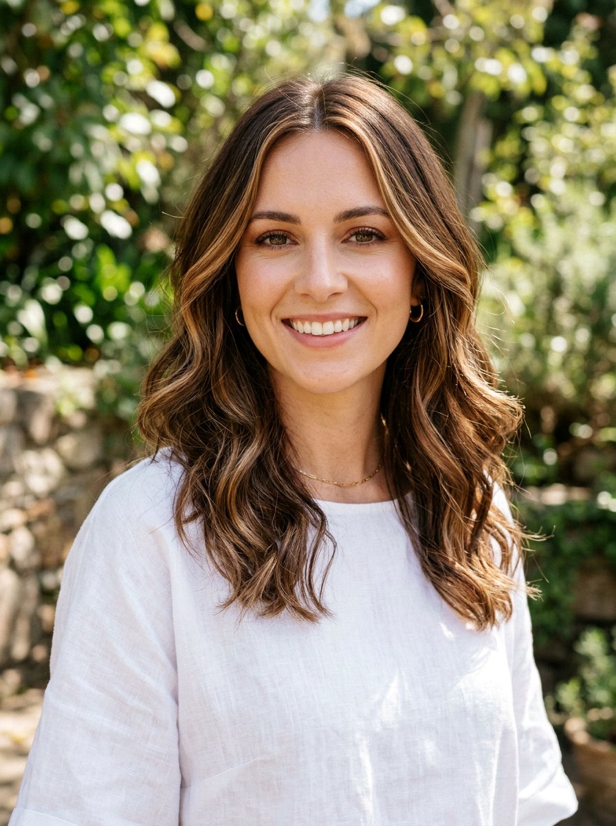 Sun Kissed Caramel Brown Highlights - 20 warm caramel brown hair color - 20 warm caramel brown hair color