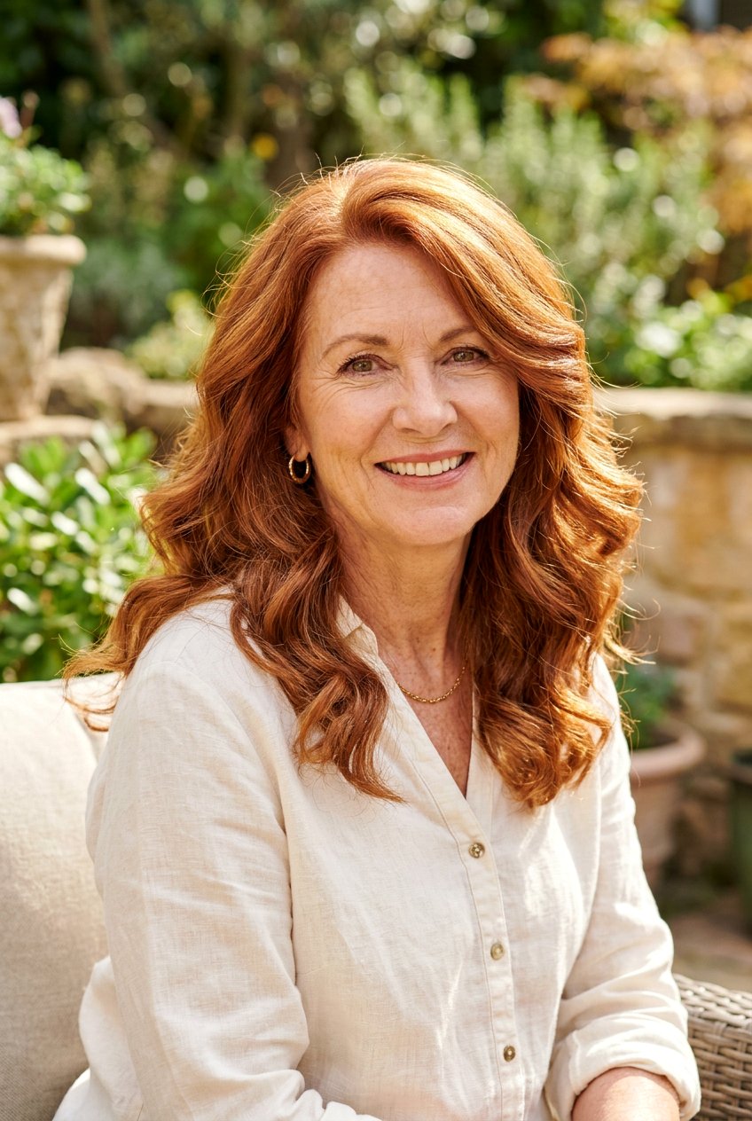 Sun kissed copper auburn - 20 soft auburn hair color for older women - 20 soft auburn hair color for older women