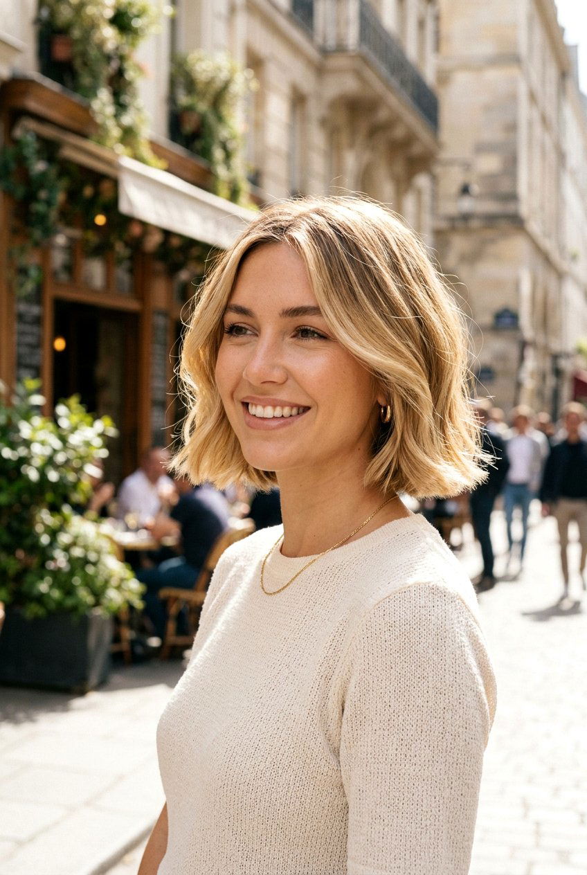 Sunlit Blonde Balayage Bob - 20 sunlit blonde balayage - 20 sunlit blonde balayage