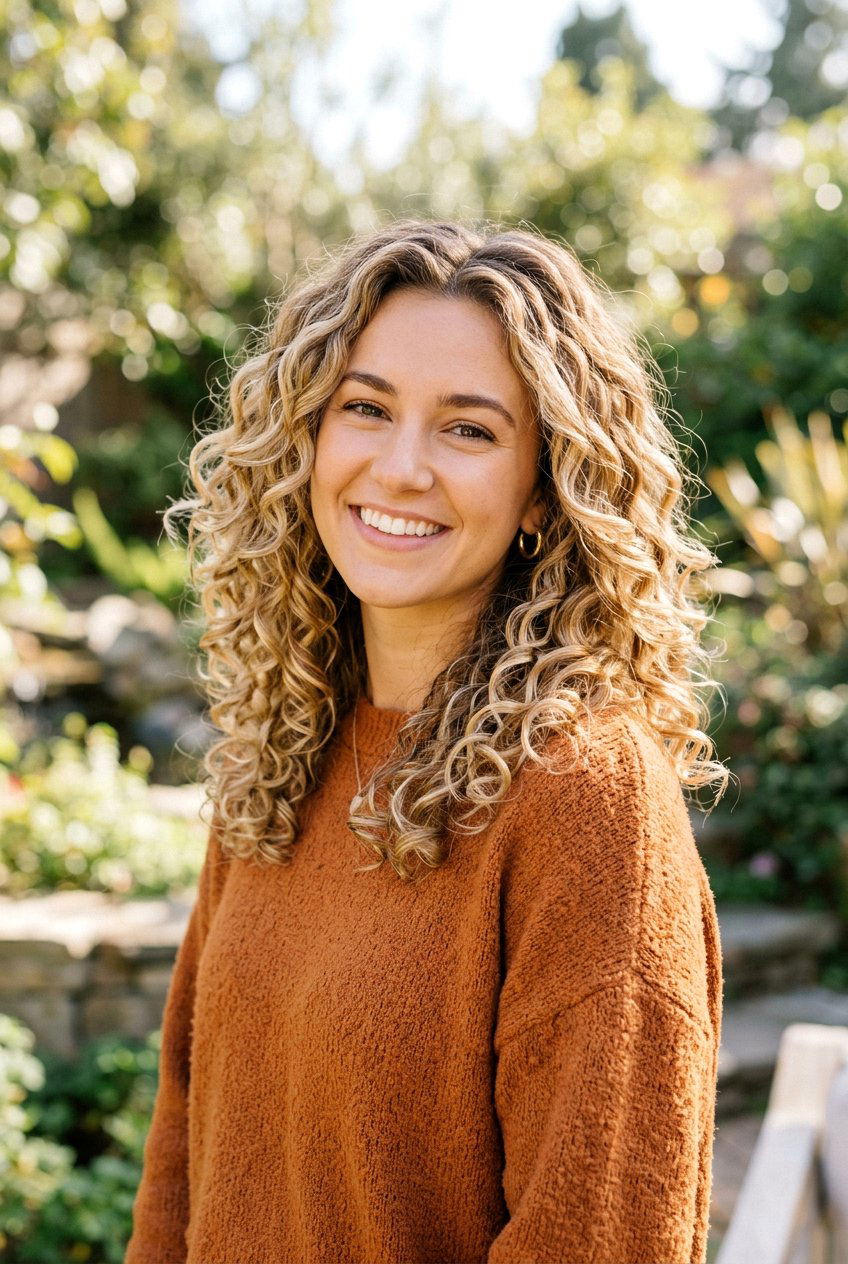 Sunlit Blonde Balayage On Curly Hair - 20 sunlit blonde balayage - 20 sunlit blonde balayage