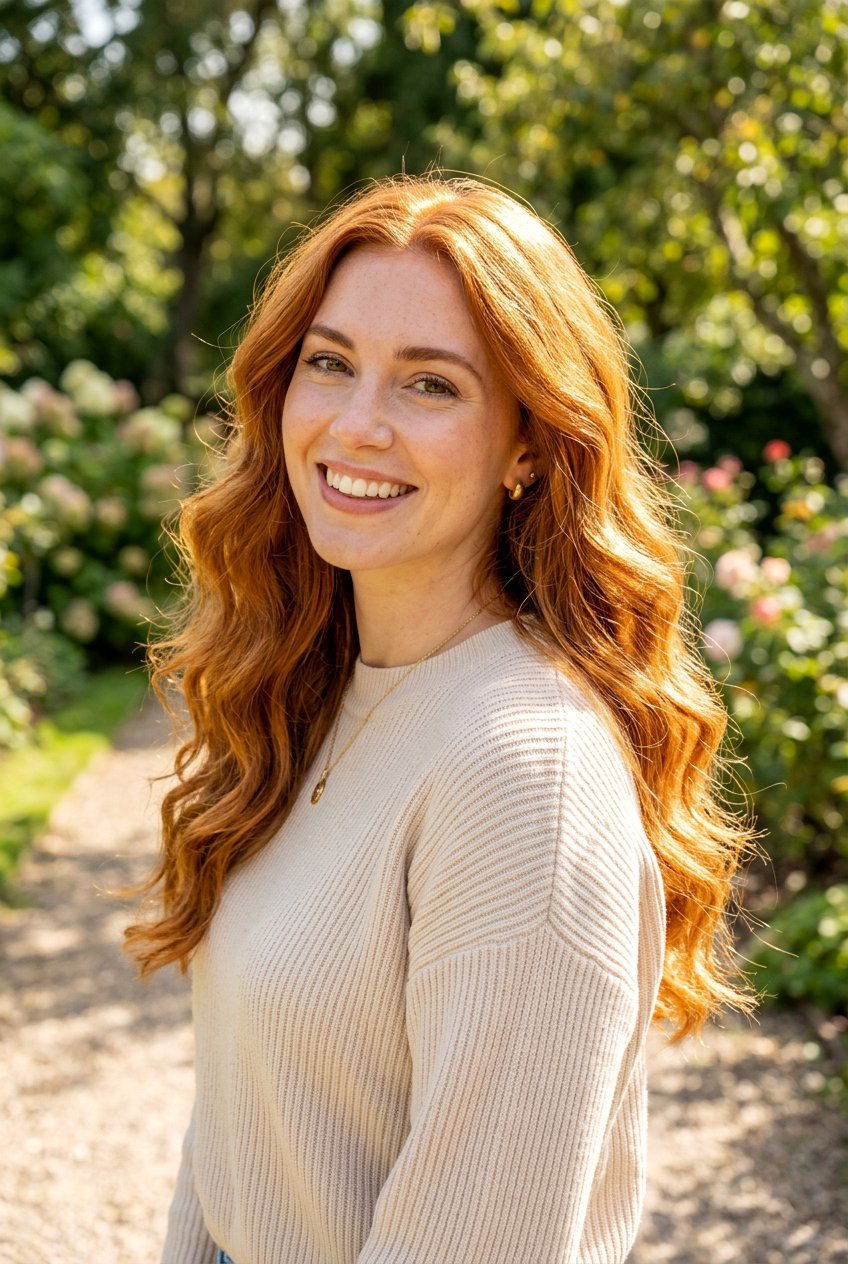 Sunlit Copper Hair Color - 20 trendy hair colors 2026 - 20 trendy hair colors 2026