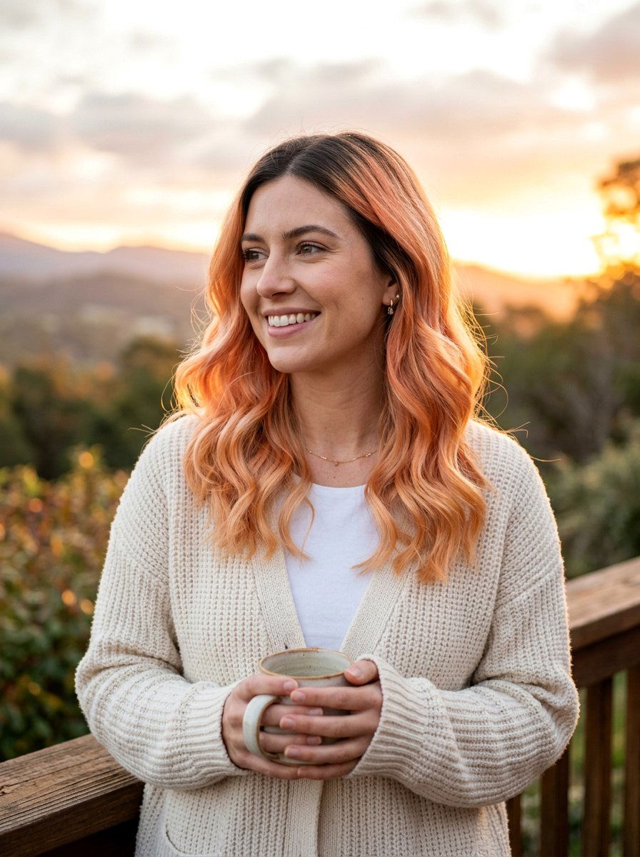 Sunrise Hair Color With Shadow Root - 20 sunrise hair color ideas - 20 sunrise hair color ideas