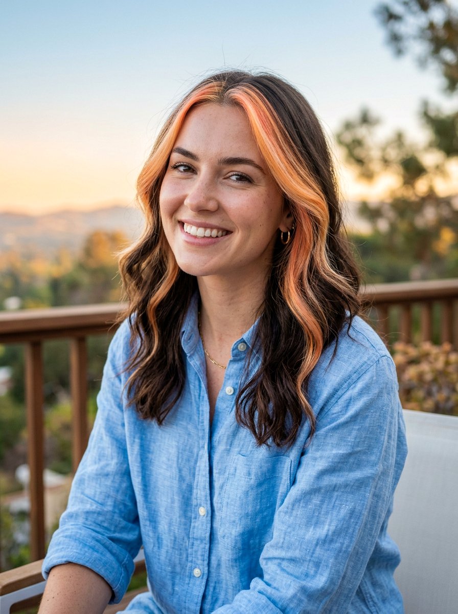 Sunrise Money Piece Face Framing Color - 20 sunrise hair color ideas - 20 sunrise hair color ideas