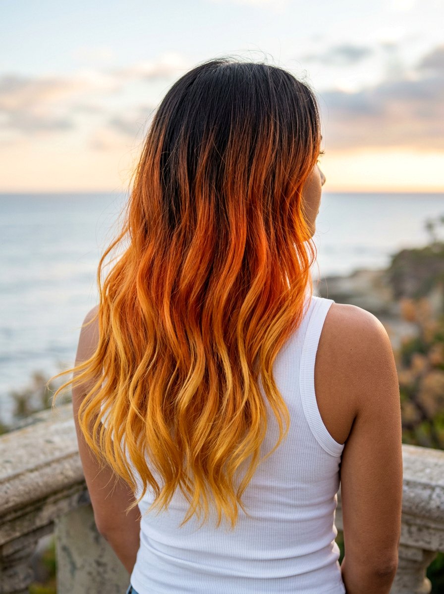 Sunrise Ombre Hair Color - 20 sunrise hair color ideas - 20 sunrise hair color ideas