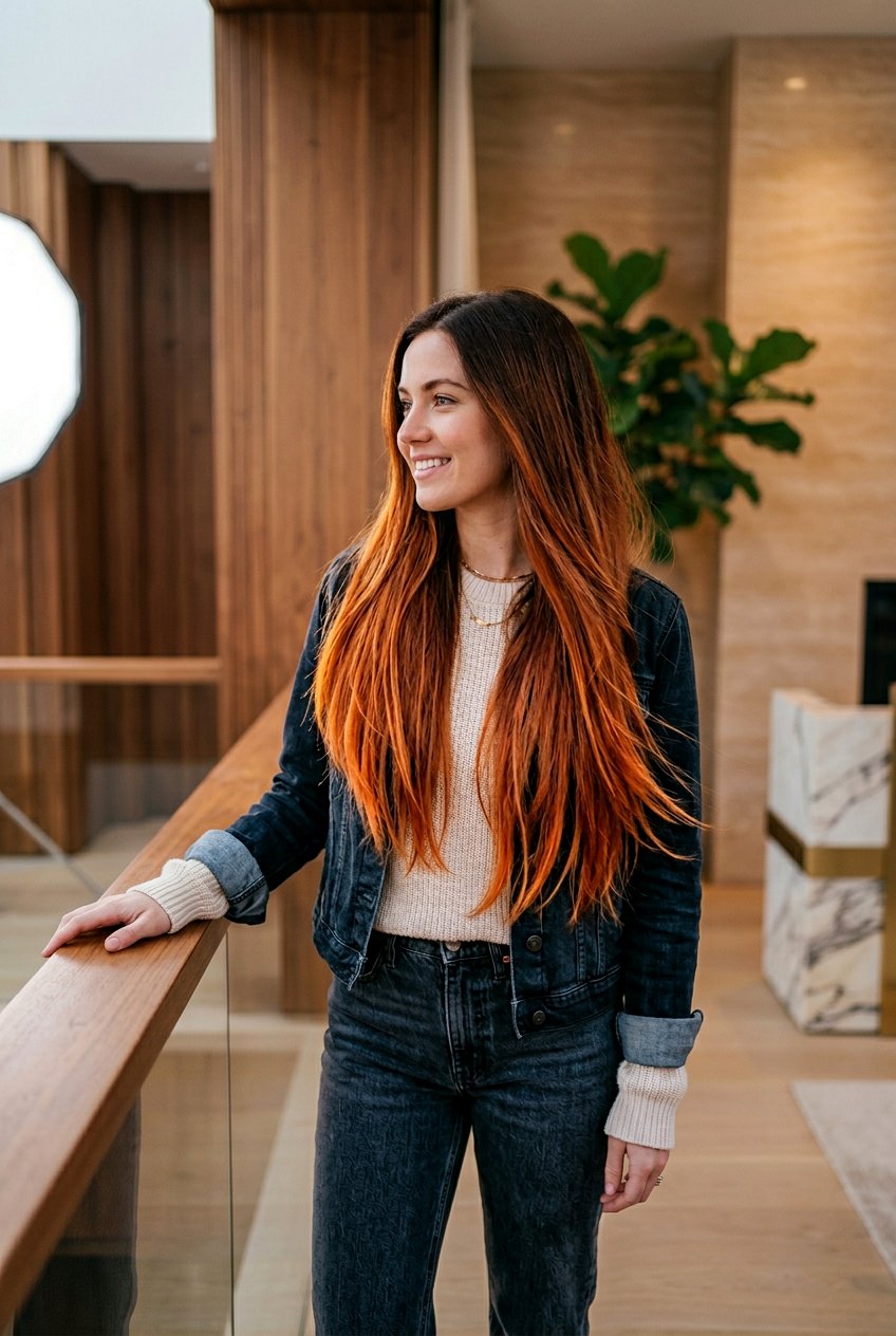 Sunset Copper Ombre - 20 sunset copper hair - 20 sunset copper hair