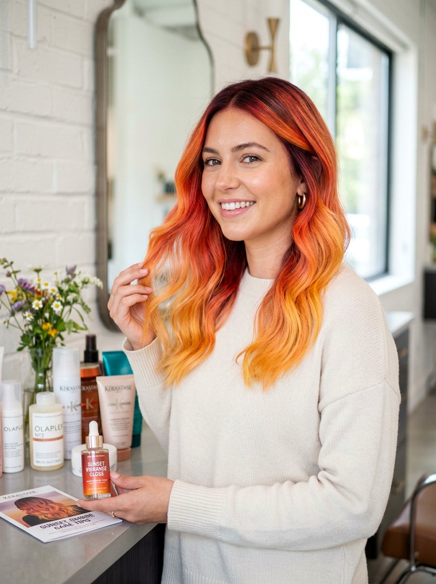 Sunset Ombre Maintenance Tips - 20 sunset ombre hair color - 20 sunset ombre hair color