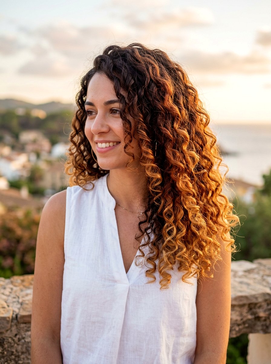 Sunset Ombre On Curly Hair - 20 sunset ombre hair color - 20 sunset ombre hair color