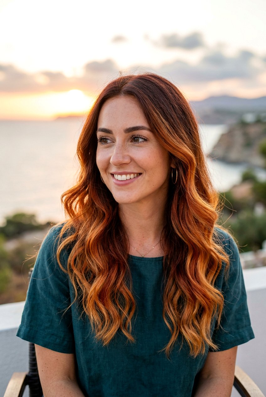 Sunset auburn hair - 20 deep auburn hair color - 20 deep auburn hair color