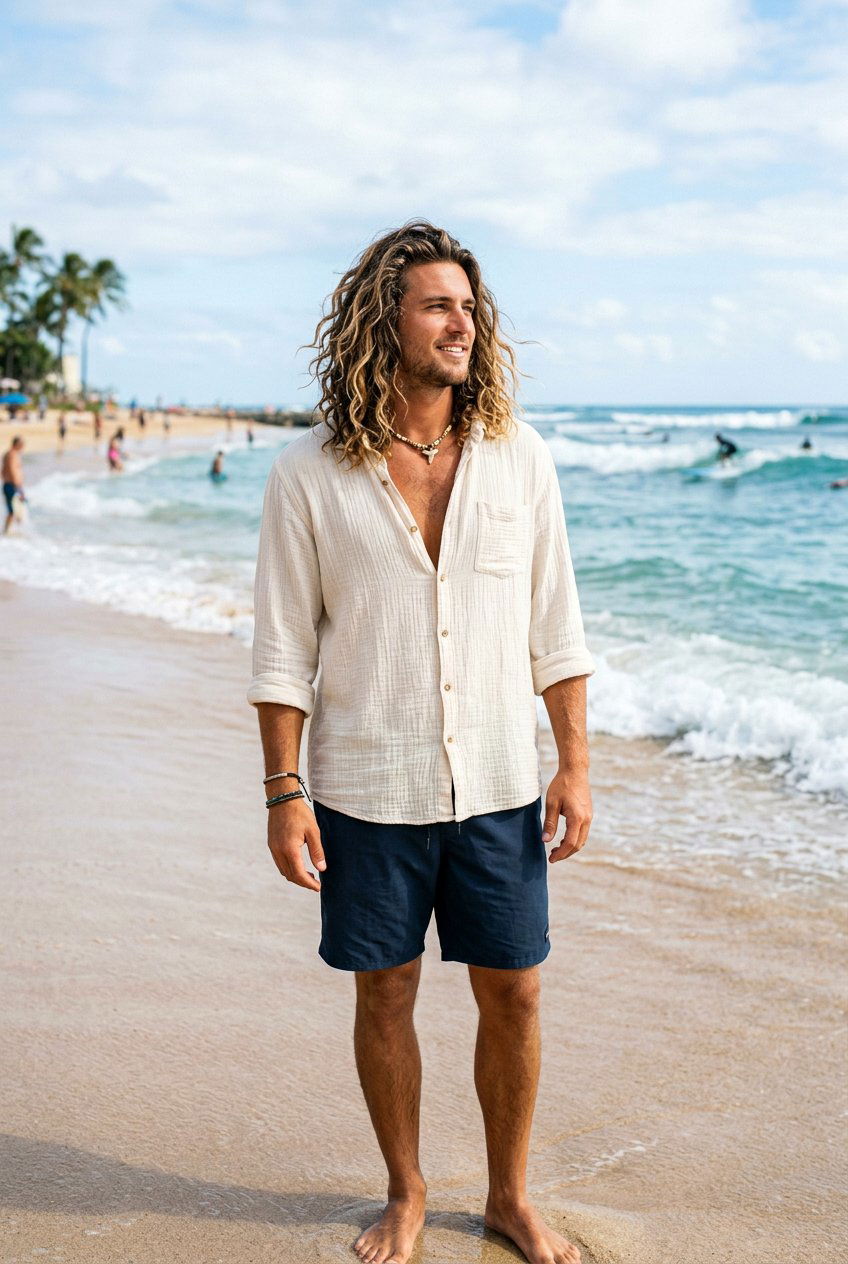 Surf Flow Waves - 20 mens haircut for thick wavy hair - 20 men’s haircut for thick wavy hair