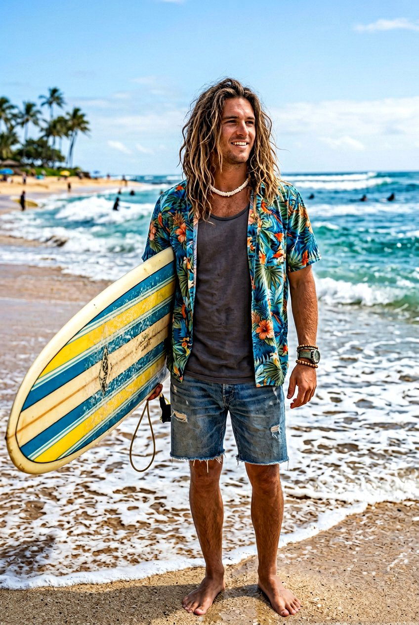 Surfer Style - 20 mens haircut for fine straight hair - 20 men’s haircut for fine straight hair