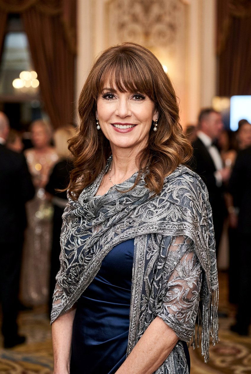 Sweeping Lash Length Fringe - 20 soft fringe haircut for mature women - 20 soft fringe haircut for mature women