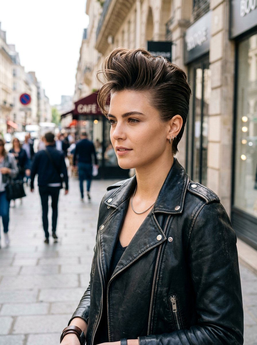 Swept Back Faux Hawk - 20 hairstyle to hide thinning temples - 20 hairstyle to hide thinning temples