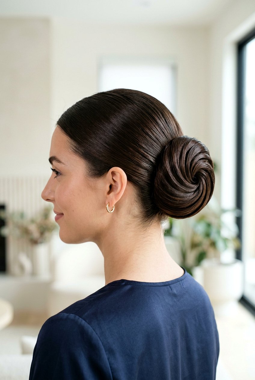 Swirl Bun - 20 wedding updo hairstyles - 20 wedding updo hairstyles