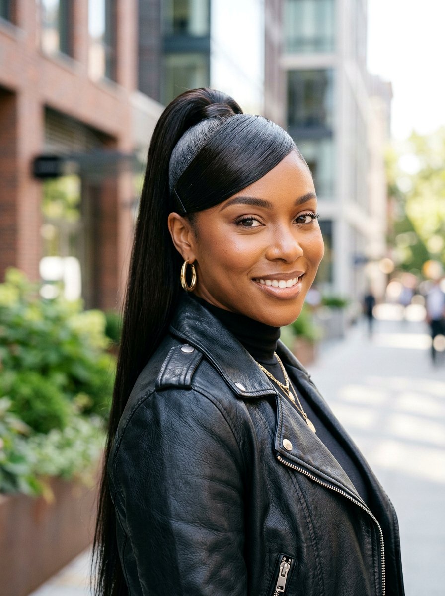20 Sleek Ponytail for Black Women: Gorgeous & Polished Looks