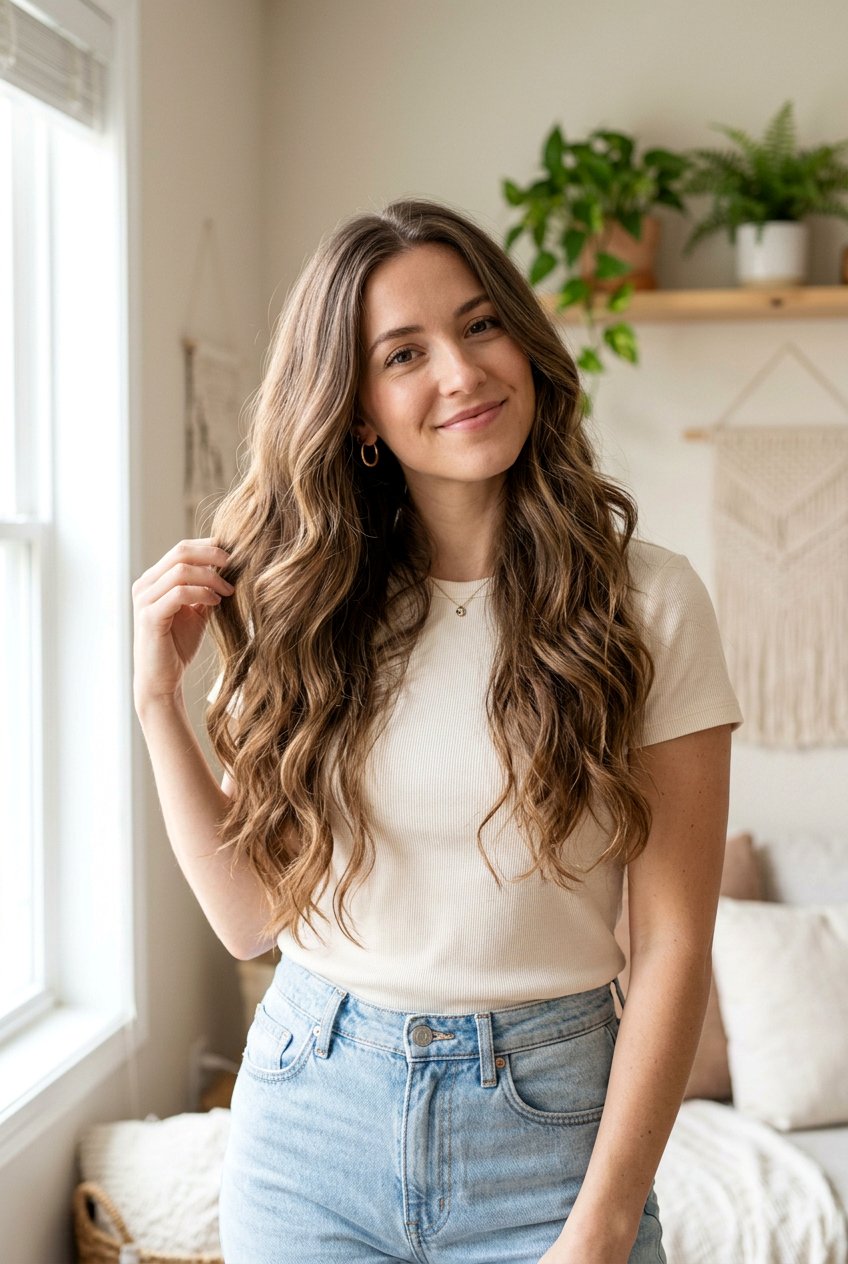 T Shirt Tie Heatless Waves - 20 heatless waves for long layered hair - 20 heatless waves for long layered hair