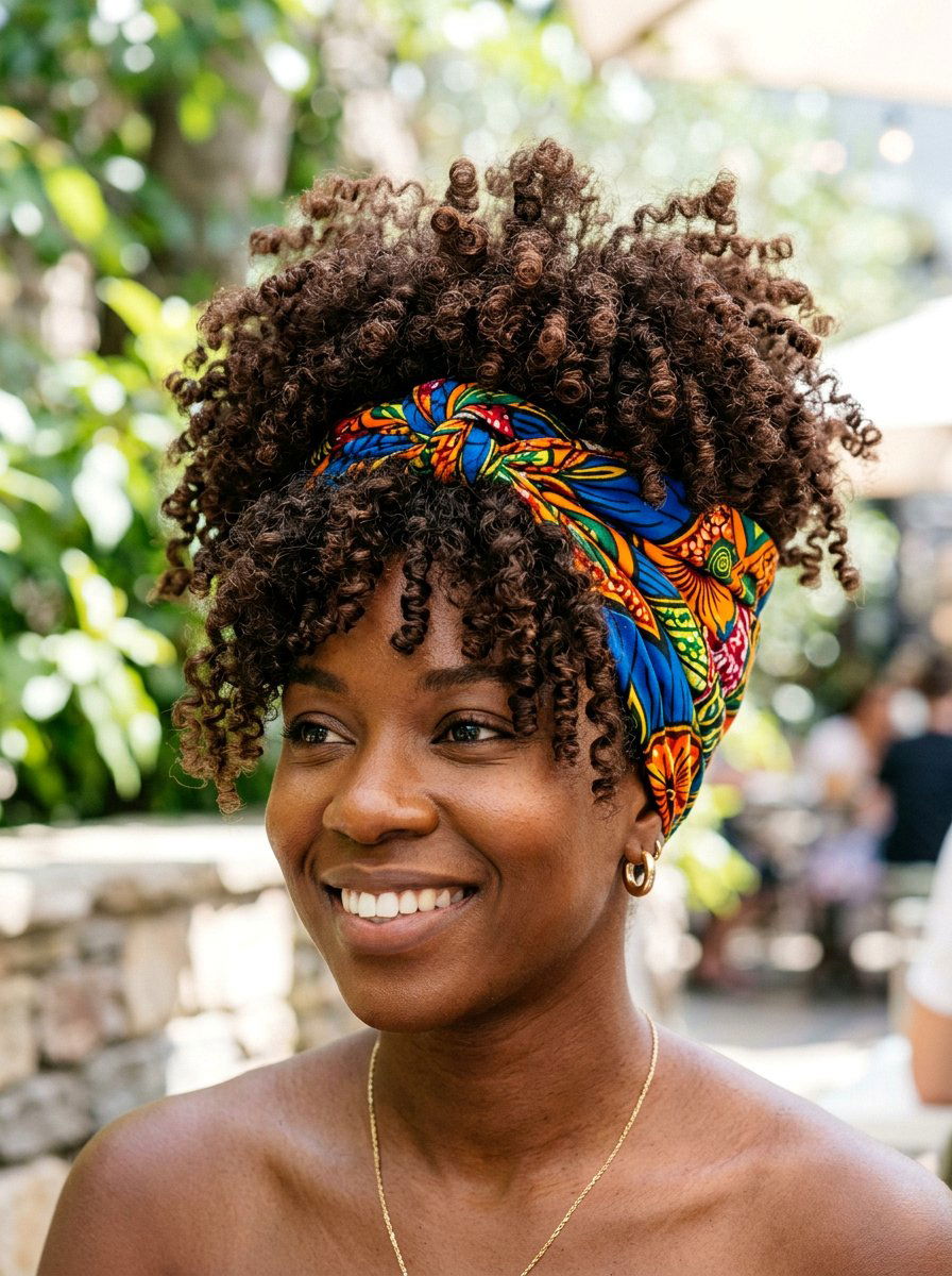 TWA Bantu Knot Out - 20 twa hairstyles with curls - 20 twa hairstyles with curls