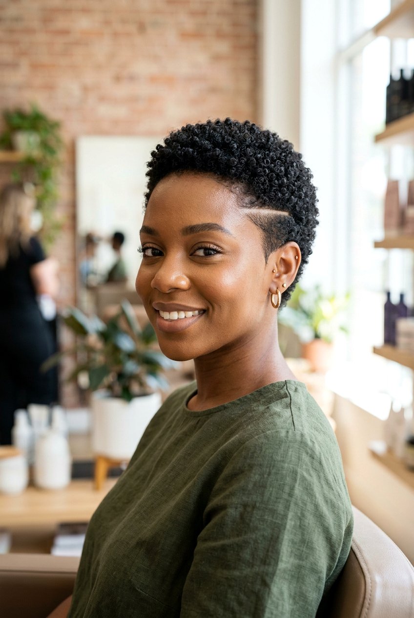 TWA Shaved Line - 20 twa hairstyles - 20 twa hairstyles