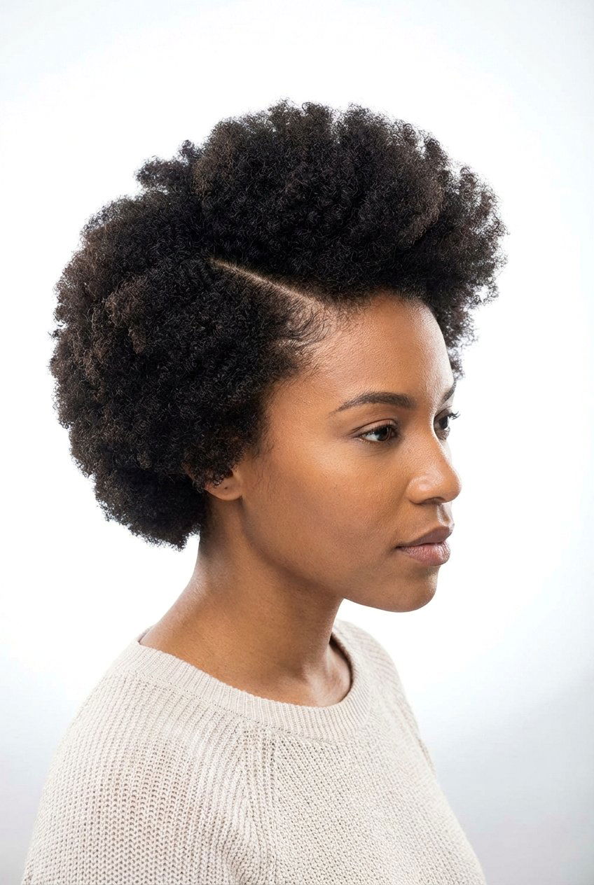 TWA Side Part - 20 twa hairstyles - 20 twa hairstyles