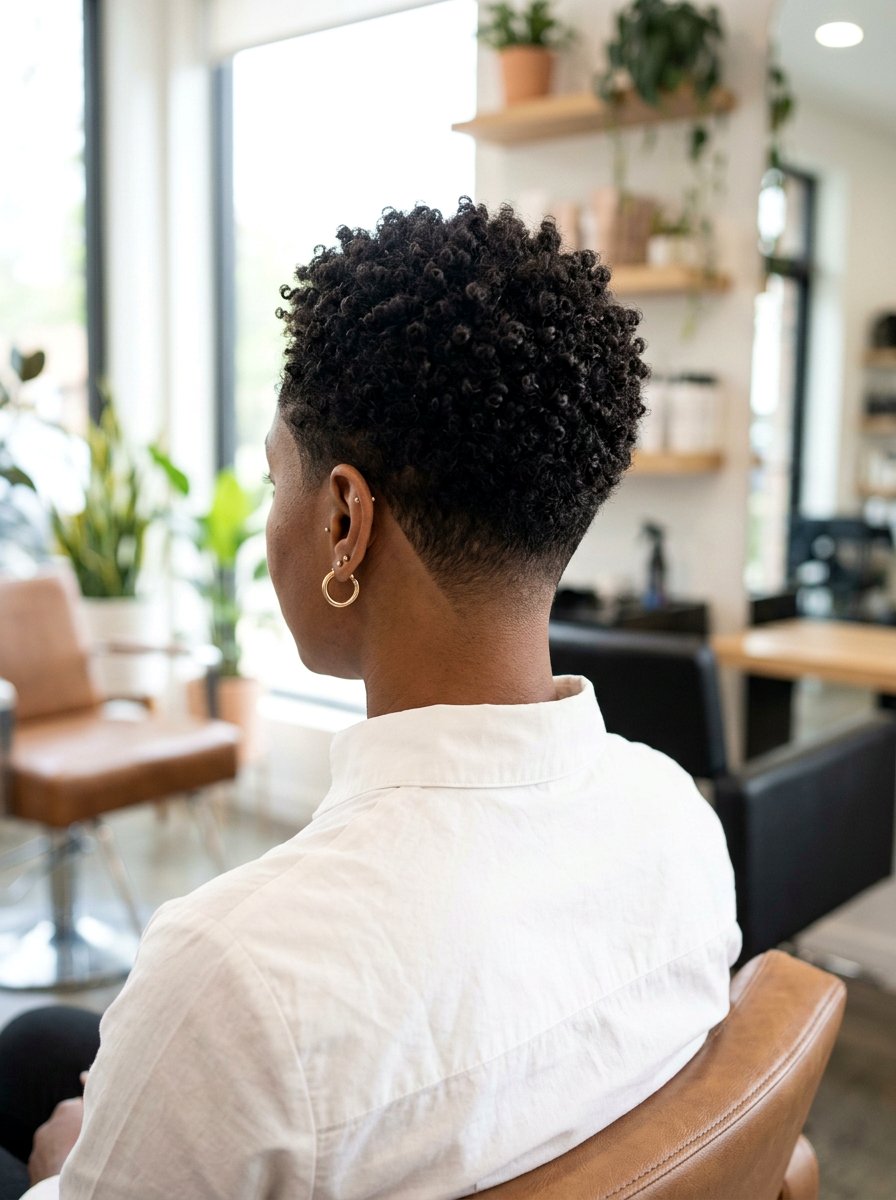 TWA Tapered Nape - 20 twa hairstyles with curls - 20 twa hairstyles with curls