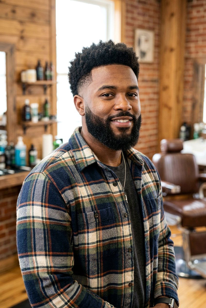 Taper Afro Haircut With Beard - 20 taper afro haircut men - 20 taper afro haircut men