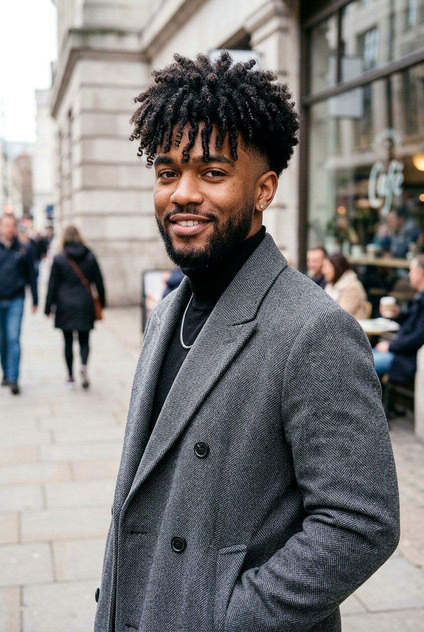 Taper Afro Haircut With Fringe - 20 taper afro haircut men - 20 taper afro haircut men