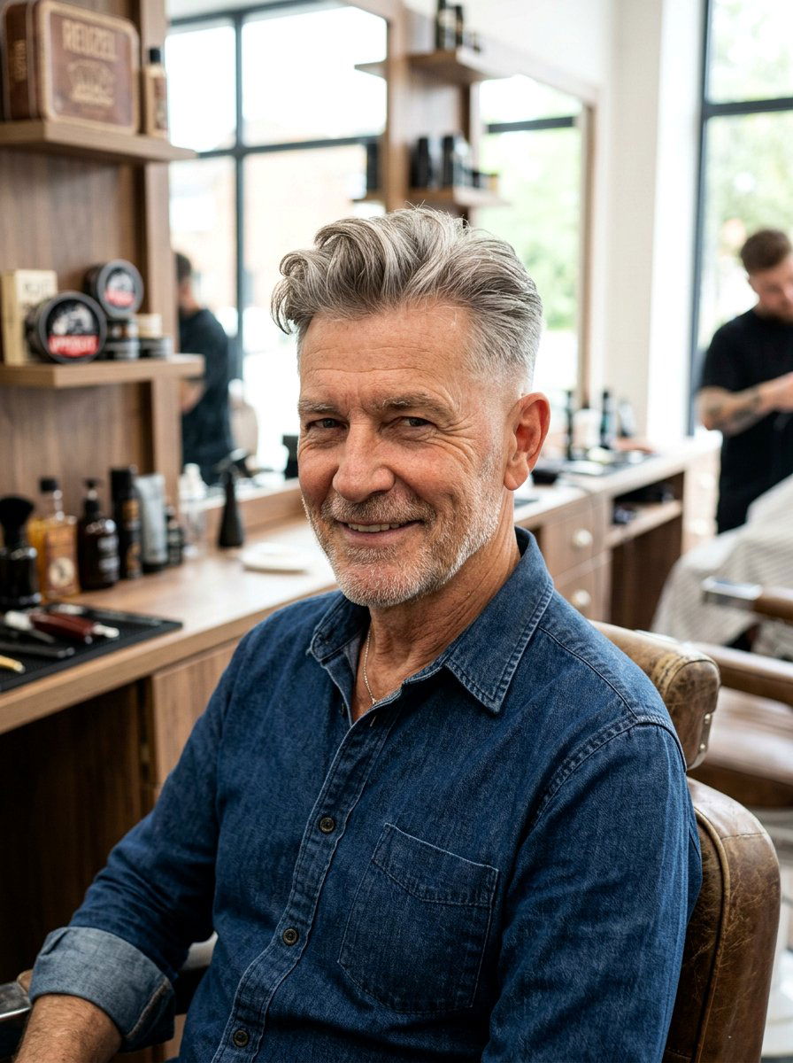 Taper Fade - 20 older men hairstyles with gray hair - 20 older men hairstyles with gray hair