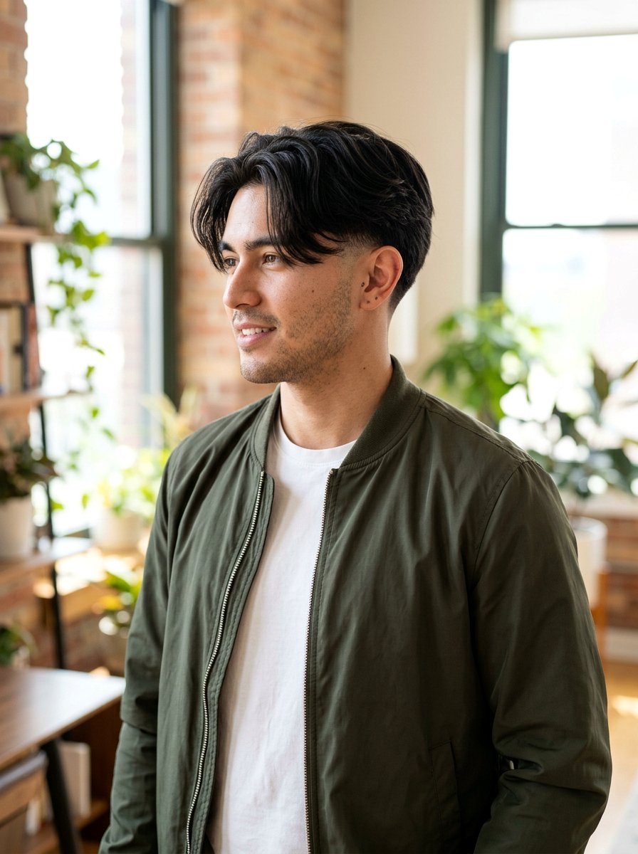 Taper Fade Curtain Haircut - 20 skater curtain haircut men - 20 skater curtain haircut men