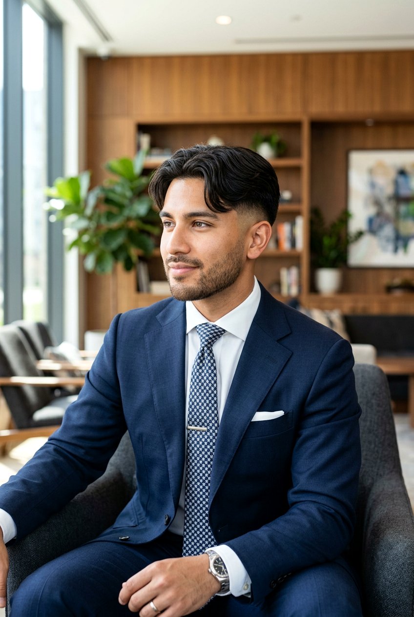 Taper Fade Curtain Haircut - 20 middle part curtain haircut men - 20 middle part curtain haircut men