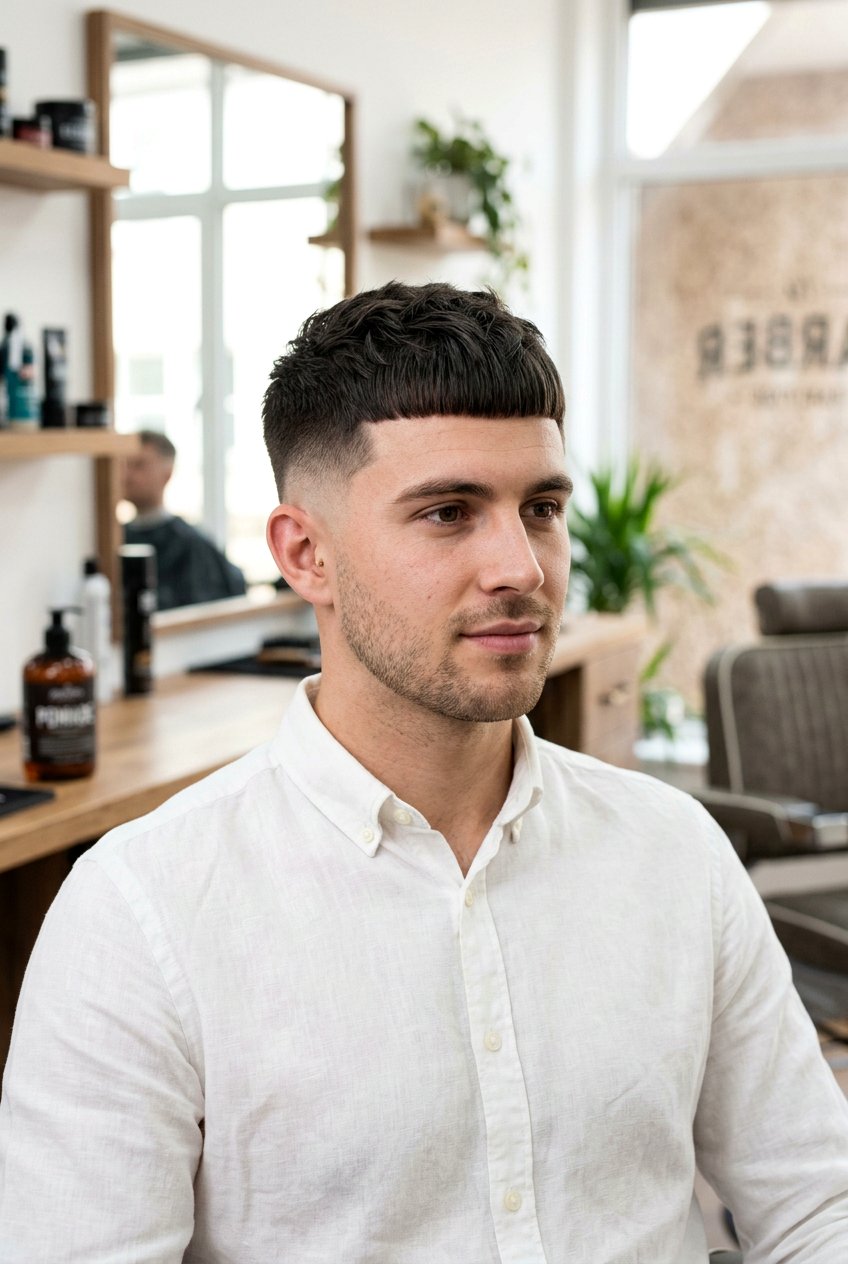 Taper Fade French Crop Clean - 20 french crop for thick straight hair men - 20 french crop for thick straight hair men